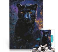 Jigsaw Puzzles 2000 Piece for teenagers Twilight Black Panther Hands-on-Spiel mit passendem Poster und Quizblatt70x100cm
