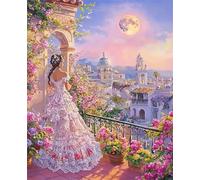 Jigsaw Puzzles 2000 piece,Puzzles for Adults,Challenging Educational Family Activity Games Home Decoration Puzzle Beautiful Town Girls 39.4 x 27.6 inch