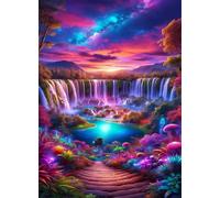 Jigsaw Puzzles 2000 piece,Puzzles for Adults,Challenging Educational Family Activity Games Home Decoration Puzzle Beautiful Waterfall Lake 39.4 x 27.6 inch