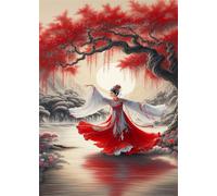 Jigsaw Puzzles 2000 piece,Puzzles for Adults,Challenging Educational Family Activity Games Home Decoration Puzzle Classical Dancing Girl 39.4 x 27.6 inch