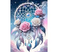 Jigsaw Puzzles 2000 piece,Puzzles for Adults,Challenging Educational Family Activity Games Home Decoration Puzzle Roses Dreamcatcher 39.4 x 27.6 inch