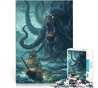 Jigsaw Puzzles 2000 Pieces for Adults Attack Of The Kraken Made of cardboard，for and 14 years and over unique challenge game Fun activities at home, birthday gifts, travel gifts,。size：70x100cm
