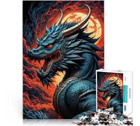 Jigsaw Puzzles 2000 Pieces for Adults Blue Dragon Made of cardboard for ages 14 and over Analysis and logic Birthday Gifts。size:70x100cm/27.5x39.3inch