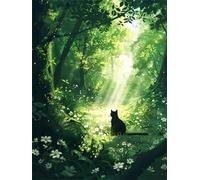 Jigsaw Puzzles 2000 Pieces for Adults, Challenging & Brainteasing Adult Jigsaw Puzzles 2000 pieces, Difficult Puzzles, For Men/Women Green Woods Sunlight