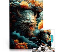 Jigsaw Puzzles 2000 Pieces for Adults Chinese dragon Made of cardboard for ages 14 and over Puzzle for Educational game for birthday and Christmas。size:70x100cm/27.5x39.3inch