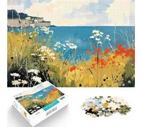 Jigsaw Puzzles 2000 Pieces for Adults Coastal Wildflowers Herausfordernd Schwierig Lernspiel für Geburtstag, Weihnachten70x100cm