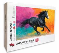 Jigsaw Puzzles 2000 Pieces for Adults Color, Wooden Jigsaw Puzzles 39x28in, Pieces Parts Fit Together Tightly, for Men Women Elders Seniors, Decompression, Summer Wall Decor, Gifts, (Horse) 5-6446