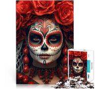 Jigsaw Puzzles 2000 Pieces for Adults “Day of the Dead Girl” Made of cardboard，for age 14+ Vacation at home: killing time Funny gift。size：70x100cm/27.5x39.3inch