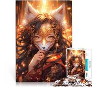 Jigsaw Puzzles 2000 Pieces for Adults Fairy fox girl anime Spiele Spielzeug Geschenk Verbessern Sie das Gedächtnis70x100cm
