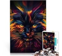 Jigsaw Puzzles 2000 Pieces for Adults Fractal CAT Dekomprimierendes intellektuelles Lernspielzeug Lustiges Geschenk70x100cm