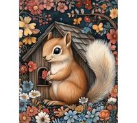 Jigsaw Puzzles 2000 Pieces for Adults, Fun Challenging & Brainteasing jigsaw puzzles for adults 2000 piece Puzzle Educational Games Home Decoration puzzle(Animal Squirrel Flower)