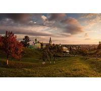 Jigsaw Puzzles 2000 Pieces for Adults jigsaw Educational Games Home Decoration Puzzle Gifts for Men,Natural Scenery,Road,Ukraine,Nicholas Monastery 70x100CM