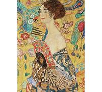 Jigsaw Puzzles 2000 Pieces for Adults Lady with Fan by Gustav Klimt Christmas Birthday Gift Game Toys 39.37 x 27.56 Inches