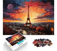 Jigsaw Puzzles 2000 Pieces for Adults Paris at sunset For Family Fun 70x100cm Unique Birthday and Gifts for Age 14