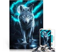 Jigsaw Puzzles 2000 Pieces for Adults Soul Wolf Familienspiel zum Stressabbau, schwierige Herausforderung Wanddekoration70x100cm