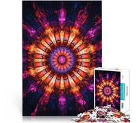 Jigsaw Puzzles 2000 Pieces for Adults Stained Glass Mandala Mustermontage denn eignet sich ideal als Geschenk für die ganze Familie70x100cm