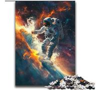 Jigsaw Puzzles 2000 Pieces for Adults Teens Astronaut Stress Reliever Difficult Challenge with Matching Poster And Trivia Sheet 70x100cm