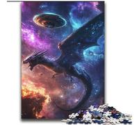 Jigsaw Puzzles 2000 Pieces for Adults Teens Fantasy Dragon Stress Reliever Difficult Challenge with Matching Poster And Trivia Sheet 70x100cm