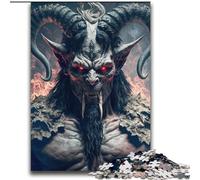 Jigsaw Puzzles 2000 Pieces for Adults Teens Goat Devil Stress Reliever Difficult Challenge with Matching Poster And Trivia Sheet 70x100cm