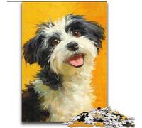 Jigsaw Puzzles 2000 Pieces for Adults Teens Happy Puppy,Toys Educational Games Stress Relieving Enhance Love between Couples 70X100CM