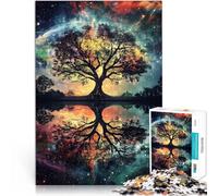 Jigsaw Puzzles 2000 Pieces for Adults Tree under the starry sky~ DIY-Spielzeug Geeignet für die Schreibtischdekoration70x100cm