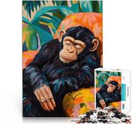 Jigsaw Puzzles 2000 Pieces for teenagers Chimpanzee Napping Familienaktivität Einzigartige Wohndekoration und Geschenke70x100cm