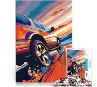 Jigsaw Puzzles 2000 Pieces for teenagers SUV Sunset Drive Herausforderndes Spiel Tolle Geschenke und Spielzeuge70x100cm