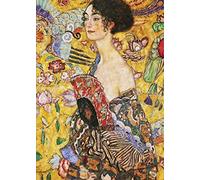 Jigsaw Puzzles 2000 Pieces Lady with a Fan, Gustav Klimt | with Full-Size Poster | Premium Quality | Relaxation, Challenge, and Creative Gift | Assembled Size: 100x70cm
