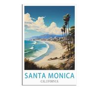 Jigsaw Puzzles 2000 Pieces Santa Monica California Puzzle 2000 Pieces, Relaxing and Challenging Gift for Adults, Teens, Seniors 70x100cm