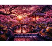Jigsaw Puzzles 30 Pieces(25 x 20 cm) Puzzles for Adults,Challenging Educational Family Activity Games Home Decoration Puzzle(Japanese Park Scenery)