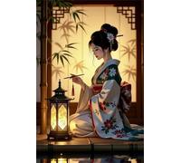 Jigsaw Puzzles 30 Pieces(25 x 20 cm) Puzzles for Adults,Challenging Educational Family Activity Games Home Decoration Puzzle(Japanese women)