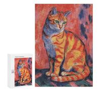 Jigsaw Puzzles 300 PCS Abstract Cat Painting Jigsaw for Teenagers Improve Memory Difficult And Challenge Brainteaser Family Games 300 PCS