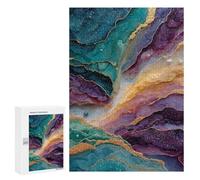 Jigsaw Puzzles 300 PCS Abstract Geode Art Print Jigsaws for Adults Puzzle But Fun And Humorous Every Piece Is Unique - Family Fun & Game Night 300 PCS