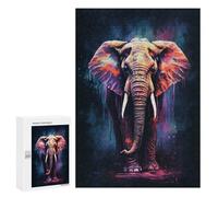 Jigsaw Puzzles 300 PCS Amazing Elephant Teenagers Puzzles Relax Games Difficult Challenge Unique Birthday And Xmas Gifts 300 PCS