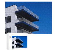 Jigsaw Puzzles 300 PCS Apartment Wooden Puzzle Personalized Picture Puzzle Family Decoration Puzzles for Adults Challenging Puzzle Family Wedding Graduation Present