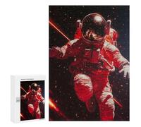 Jigsaw Puzzles 300 PCS Astronaut Floating in Space-15 Jigsaws for Adults Puzzle But Fun And Humorous Every Piece Is Unique - Family Fun & Game Night 300 PCS