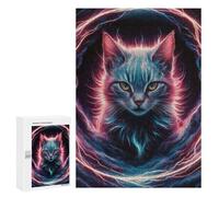 Jigsaw Puzzles 300 PCS Cat Electric Teenagers Puzzles Relax Games Difficult Challenge Unique Birthday And Xmas Gifts 300 PCS
