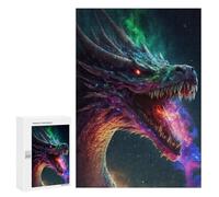 Jigsaw Puzzles 300 PCS Cosmic Dragon Serpent King Teenagers Puzzles Relax Games Difficult Challenge Unique Birthday And Xmas Gifts 300 PCS