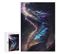Jigsaw Puzzles 300 PCS Elder Dragons Cosmic Reign Teenagers Puzzles Relax Games Difficult Challenge Unique Birthday And Xmas Gifts 300 PCS