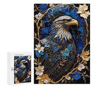 Jigsaw Puzzles 300 PCS for Adults Abstract Eagle Kintsugi Adult Jigsaw Puzzle Toy Wall Decor Analysis And Logic Challenging To Complete 300 PCS