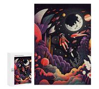 Jigsaw Puzzles 300 PCS for Adults Astronaut Little Girl Teenagers Puzzles Hands-on Game Precision Cutting Help The Brain Exercise 300 PCS