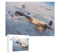Jigsaw Puzzles 300 PCS for Adults Avro Lancaster Jet War Puzzles for Adults Family Games Difficult Hard for Birthday, Chrismas 300 PCS