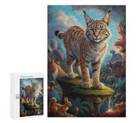 Jigsaw Puzzles 300 PCS for Adults Beyond Bobcat Reality Puzzles for Adults Fun Games Staycation Kill Time for Birthday, Chrismas 300 PCS