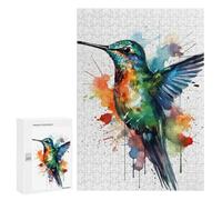 Jigsaw Puzzles 300 PCS for Adults Bird Hummingbird Puzzles for Adults Fun Games Staycation Kill Time for Birthday, Chrismas 300 PCS