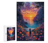 Jigsaw Puzzles 300 PCS for Adults Cat Dreaming Landscape Teenagers Puzzles Hands-on Game Precision Cutting Help The Brain Exercise 300 PCS