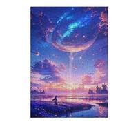 Jigsaw Puzzles 300 PCS for Adults Celestial Symphony at Sunset Jigsaw Anti-Stress Toys Staycation Kill Time Help The Brain Exercise 300 PCS