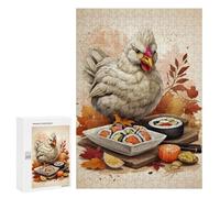 Jigsaw Puzzles 300 PCS for Adults Chicks Delicious Sushi Teenagers Puzzles Toy Wall Decor Perfect Decoration Challenging To Complete 300 PCS
