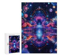 Jigsaw Puzzles 300 PCS for Adults Cosmic Gateway Psychodelic Abstract Teenagers Puzzles Hands-on Game Precision Cutting Help The Brain Exercise 300 PCS
