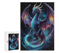 Jigsaw Puzzles 300 PCS for Adults Cosmic Space Dragon Teenagers Puzzles Hands-on Game Precision Cutting Help The Brain Exercise 300 PCS