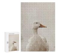 Jigsaw Puzzles 300 PCS for Adults Elegant White Duck Portrait Teenagers Puzzles Toy Wall Decor Perfect Decoration Challenging To Complete 300 PCS